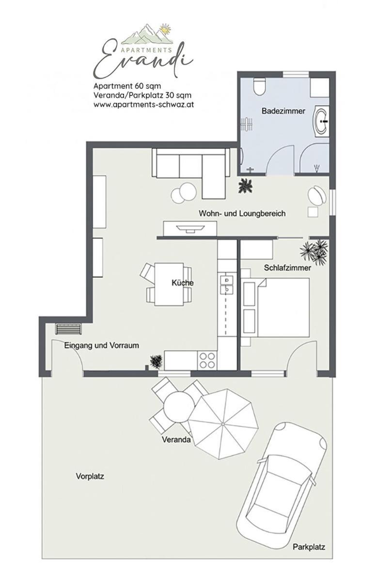 Apartment Evandi - ruhig gelegene Ferienwohnungen am Stadtrand Schwaz Zimmer foto